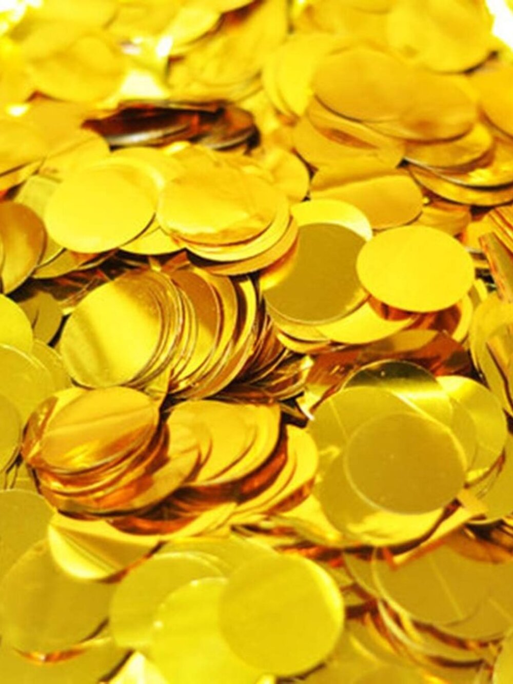 Gold Confetti 1 inch Table Confetti Glitter pcs for Wedding Party Decoration or